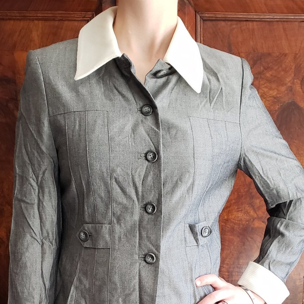 Amanda Smith Petites silver/grey blazer
